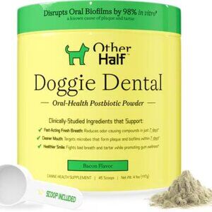 Other Half Doggie Dental Oral-Health Postbiotic Powder 4.1 oz Bacon Flavor